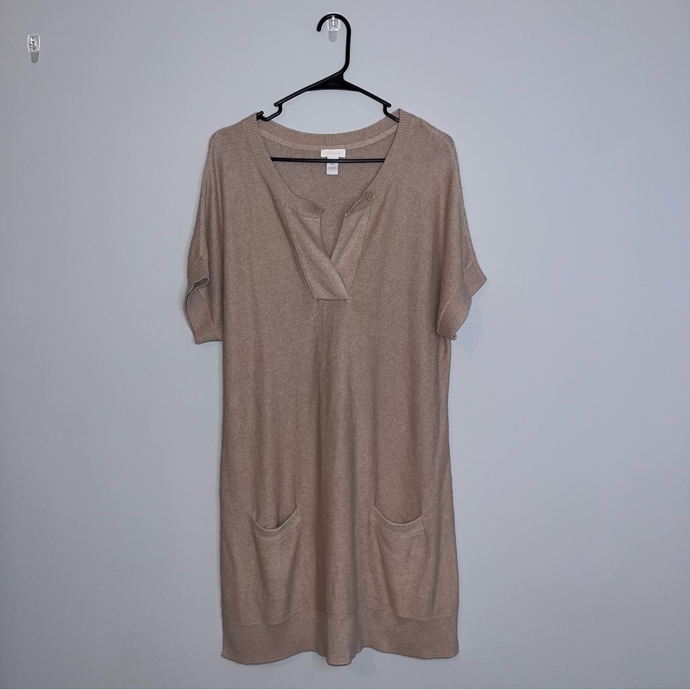 Chico's Beige Tunic with Pockets